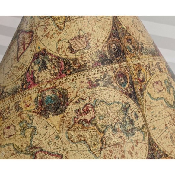COPY - NAUTICAL MAP LAMP SHADE WORLD MAP  COOLIE LAMP SHADE HISTORICAL LIBRARY - Picture 7 of 9